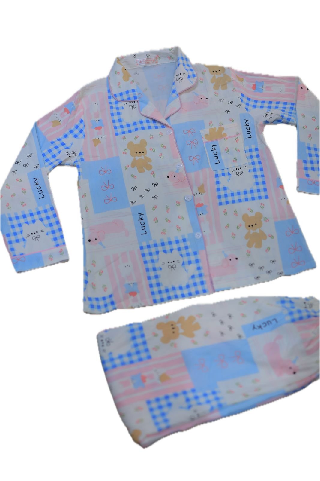 بجامة أطفال بأزرار - الصورة 3