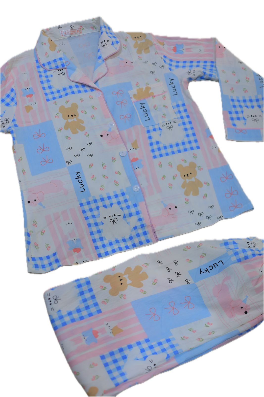 بجامة أطفال بأزرار - الصورة 2